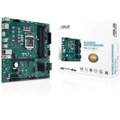 • ATX Mainboard mit Sockel Intel 1200 für Intel Core 11. Generation-CPU • Intel Q570-Chipsatz