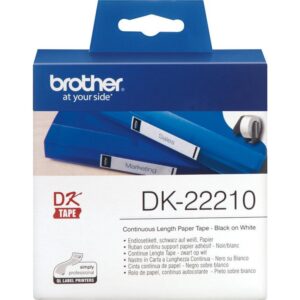 Brother DK22210 Endlosetiketten – schwarz auf weiß