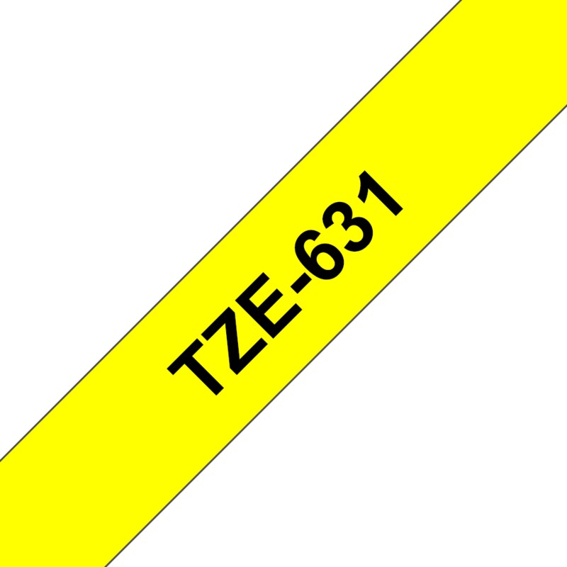 • Brother TZe-631 Druckerband 12mm x 8m • Bandfarbe gelb