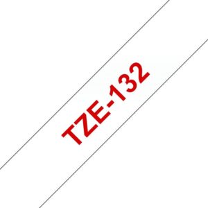 • Brother TZe-132 Schriftband 12mm x 8m • Bandfarbe transparent