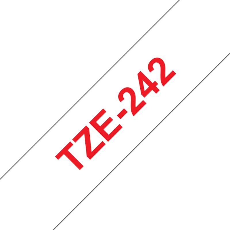 • Brother TZe-242 Schriftband 18mm x 8m • Bandfarbe weiss