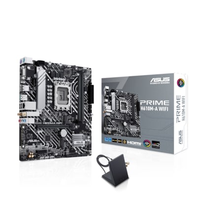 • mATX Mainboard mit Sockel Intel 1700 für Intel Core 13. Generation-CPU • Intel H610-Chipsatz