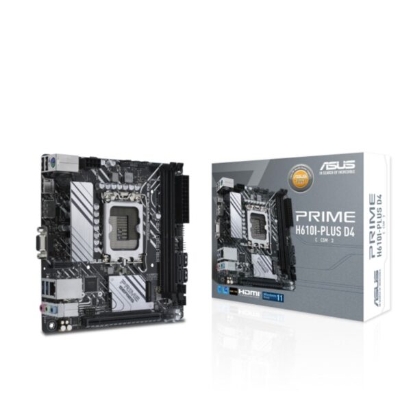 • mini-ITX Mainboard mit Sockel Intel 1700 für Intel Core 13. Generation • Intel H610-Chipsatz