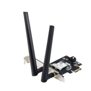 • WLAN Adapter • Völlig neues 6-GHz-Band - Weniger Überlastung für WLAN-Verbindungen • Bluetooth® 5.2 - verbesserte Signalreichweite • Ultrafast WiFi 6 & WiFi 6E - 4