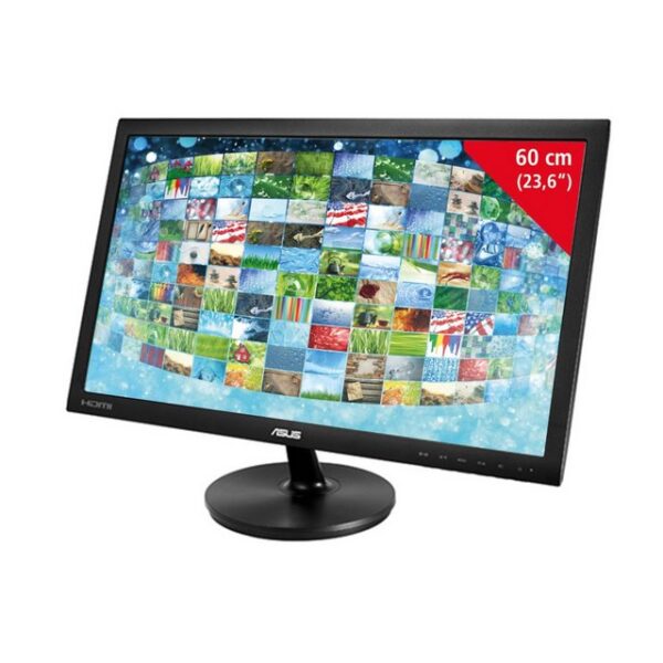 Eleganter FullHD LED-Widescreen-Monitor mit energiesparender LED-Hintergrundbeleuchtung