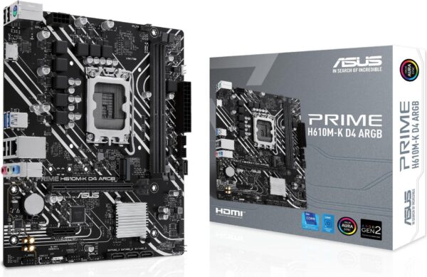 rnH610M-K D4 ARGBDie Mainboards der ASUS Prime Serie wurden von Experten entwickelt