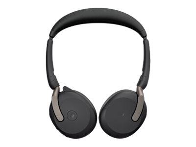 JABRA Evolve2 65 Flex MS Stereo Headset on-ear Bluetooth wireless active noise cancelling USB-C black Certified for Microsoft Te - Eingabe / Ausgabe Kopfhörer & Headsets  - Jabra Evolve2 65 Flex Link380/390c MS ST