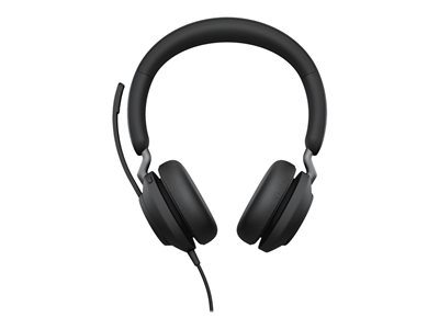 JABRA Evolve2 40 SE UC Stereo Headset on-ear wired USB-C noise isolating Optimised for UC - Eingabe / Ausgabe Kopfhörer & Headsets  - JABRA Evolve2 40 SE UC Stereo Headset