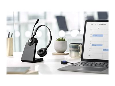 JABRA Engage 55 Stereo Headset on-ear DECT wireless Optimised for Microsoft Teams - Eingabe / Ausgabe Kopfhörer & Headsets  - JABRA Engage 55 Stereo Headset on-ear