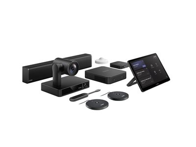 YEALINK MVC860-C5-713 VideoSystem MSFT - VC Room System. Das für mittlere und große Räume konzipierte Yealink MVC860 Microsoft Teams Rooms System ist eine gebündelte Videolösung mit UVC86 4K Dual-Eye-Tracking-Videokonferenzkamera