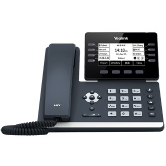 DesignProdukttyp: IP-MobiltelefonHörertyp: Kabelgebundenes MobilteilProduktfarbe: GrauEigenschaft: TastaturbeleuchtungEigenschaft: GerätsicherheitEigenschaft: WandmontageMontage: Tisch/WandLeistungenEigenschaft: DECT verbindbarDual-Tone-Multifrequenz-Modi (DTMF): Im Band. Außerhalb des Bandes. SIP-InfoTelefoneigenschaftenLinienanzahl: 8 ZeilenEigenschaft: AnrufbeantworterEigenschaft: AnklopfenEigenschaft: KurzwahlenEigenschaft: Anruf haltenEigenschaft: AnrufumleitungEigenschaft: TelefonkonferenzEigenschaft: WahlwiederholungEigenschaft: Anrufer-IdentifikationTelefonbuch Kapazität: 1000 EintragungenAnzahl der VoIP-Konten: 12Eigenschaft: DND(Bitte nicht stören)-FunktionEigenschaft: Anruf ParkEigenschaft: AnrufannahmeEigenschaft: Anonymer AnrufEigenschaft: Anonyme AnrufabweisungEigenschaft: VollduplexEigenschaft: SMS (Kurznachrichtendienst)Eigenschaft: Telefonbuch teilenEigenschaft: AnrufrückkehrEigenschaft: AnruftransferEigenschaft: AnruflisteManagement-FunktionenEigenschaft: Integrierter AnrufbeantworterLautstärkeregler: TastenAnzahl der programmierbaren Tasten: 8BildschirmDisplay: LCDBildschirmdiagonale: 9.4 cm (3.7"")Display-Auflösung: 360 x 160 PixelEigenschaft: Display-HintergrundbeleuchtungAudioEigenschaft: FreisprecheinrichtungEigenschaft: Mikrofon StummschaltungSprachcodec: G.722. G.723.1. G.726. G.729A. G.729B. OPUS. iLBCEigenschaft: SprachaktivitätserkennungEigenschaft: Adaptive JitterpufferEigenschaft: Automatische GewinnkontrolleEigenschaft: Komfort-Rauschgenerierung (CNG)Eigenschaft: Paketverlustverschleierung (PLC)NetzwerkEigenschaft: Ethernet/LANSchnittstellentyp Ethernet-LAN: Gigabit EthernetEigenschaft: WLANWLAN-Standards: 802.11a. 802.11g. Wi-Fi 4 (802.11n)Eigenschaft: BluetoothBluetooth-Version: 4.2Unterstützte Netzwerkprotokolle: FTP/TFTP/HTTP/HTTPSEigenschaft: Quality of Service (QoS) SupportUnterstützte Sicherheitsalgorithmen: AES. HTTPS. SIPSNetzstandard: IEEE 802.1p. IEEE 802.1x. IEEE 802.3afAnschlüsse und SchnittstellenAnzahl USB 2.0 Anschlüsse: 1Anzahl Ethernet-LAN-Anschlüsse (RJ-45): 2ANzahl RJ9-Anschlüsse: 2Eigenschaft: Gleichstrom-Anschluss (DC)EnergieEigenschaft: Power over Ethernet (PoE)Netzteil Eingansgsspannung: 100 - 240 VNetzteil Ausgangsspannung: 5 VAC-Adapter Ausgangssstrom: 1.2 AStromverbrauch (Standardbetrieb): 2.3 WBetriebsbedingungenBetriebstemperatur: 0 - 40 °CRelative Luftfeuchtigkeit in Betrieb: 10 - 95%Temperaturbereich bei Lagerung: -30 - 70 °CGewicht und AbmessungenBreite: 212 mmTiefe: 210.6 mmHöhe: 174.5 mmLieferumfangEigenschaft: SchnellstartübersichtAnzahl enthaltener Griffe: 1 Stück(e)Anzahl DECT wireless handsets: 4Mitgelieferte Kabel: LAN (RJ-45) - Netzwerk Voice over IP  - Yealink SIP-T53W IP phone