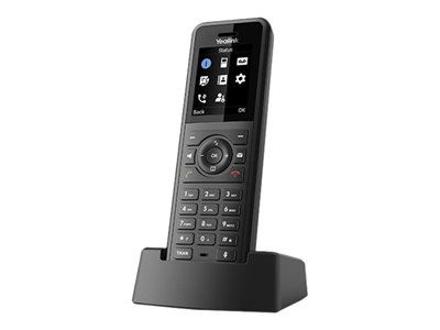 YEALINK W57R DECT Handset IP54. Das W57R ist das professionelle DECT-Telefon von Yealink. Es hat das Aussehen eines Business-Smartphones