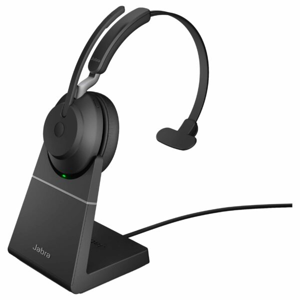 Jabra Evolve2 65 MS - On-ear Headset - Partnerprogramm:Nein - Grading:Neuware - Zustand:Neu - Farbe:Schwarz - Signalübertragung:Kabellos - Mikrofon:Ja - Ladestation:mit Ladestation - Kopfhörerart:On-ear - Produkttyp:Headset - Rauschunterdrückung:Ja - Wiedergabetechnik:Mono - Reichweite:30