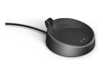 JABRA Evolve2 75 Deskstand USB-C Black. Über die praktische Basisstation lässt sich das Jabra Evolve2 75 einfach auf dem Schreibtisch aufladen und aufbewahren.  - Audio