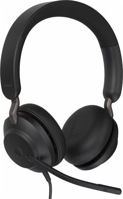 Jabra Evolve2 40 UC Stereo Headset Eigenschaften: Fernbedienung3 integrierte MikrofoneKabelanschluss: USBAnschlüsse: USB-AUSB-Funktion: WiedergabefunktionÜbertragungsprinzip: KabelKabellänge: 1