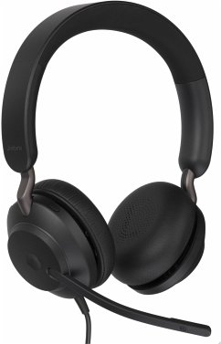 Jabra Evolve2 40 SE MS Stereo Headset schwarz USB-AEin ausgezeichnetes Headset für Besprechungen an Ihrem Arbeitsplatz