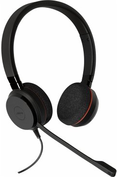 Jabra Evolve 20 Headset MS StereoEigenschaften: Ausstattung: FernbedienungIntegriertes MikrofonTragekomfort: On EarDurchmesser Treiber: 28 mmImpedanz: 32 OhmMikrofon Empfindlichkeit: - 44 dBFrequenzgang Mikrofon: 100 Hz bis 10 000 HzAnschlüsse: Kabelanschluss: Klinke 3