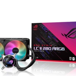 ASUS ROG STRIX LC II 280 ARGB Prozessor All-in-One-Flüssigkeitskühler 14 cm Schwarz 1 Stück(e) (90RC00C1-M0UAY1)