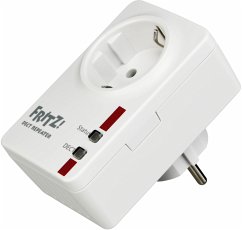 Der sichere DECT-Repeater für mehr Reichweite: AVM FRITZ!DECT Repeater 100Der FRITZ!DECT Repeater 100 sorgt schnell und einfach für mehr Reichweite für Ihre schnurlosen DECT-Telefonate. In Kombination mit der FRITZ!Box sind alle Telefonate über den Repeater abhörsicher verschlüsselt.Für mehr BewegungsfreiheitDer FRITZ!DECT Repeater erhöht die Reichweite Ihrer Schnurlostelefone. Sie können darüber bis zu drei Gespräche gleichzeitig führen. Die Daten sind im Zusammenspiel mit einer FRITZ!Box von Anfang an sicher geschützt. Reichweite für KomfortdiensteWenn Sie mit Ihren Telefonen den natürlichen Klang der HD-Telefonie genießen