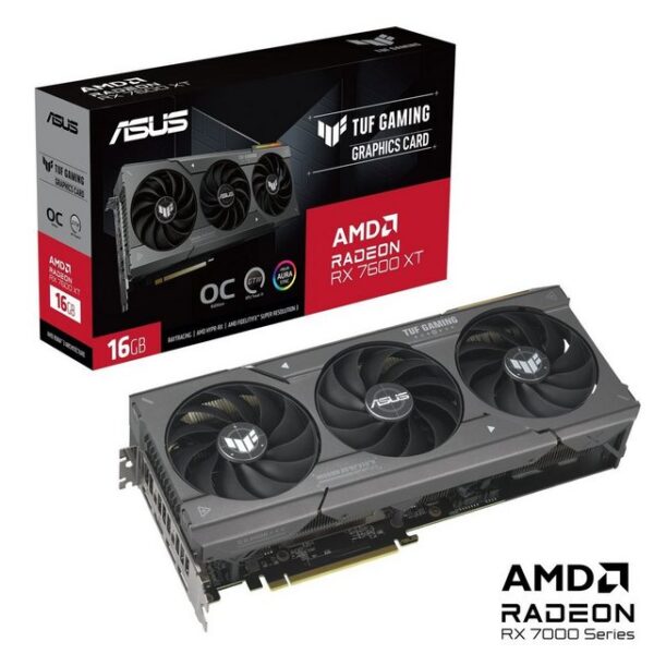 ProzessorGrafikprozessorenfamilie: AMDGPU: Radeon RX 7600 XTMaximale Auflösung: 7680 x 4320 PixelCUDA: NeinParallele Verarbeitungstechnologie: Nicht unterstütztProzessor-Boost-Taktfrequenz: 2810 MHzProzessor-Boost-Taktfrequenz (OC-Modus): 2830 MHzProzessor-Boost-Taktfrequenz (Gaming-Modus): 2559 MHzStreamprozessoren: 2048Maximale Displays pro Videokarte: 4SpeicherSeparater Grafik-Adapterspeicher: 16 GBGrafikkartenspeichertyp: GDDR6Breite der Speicherschnittstelle: 128 BitSpeicherbandbreite (max.): 18 GB/sSystemanforderungUnterstützt Windows-Betriebssysteme: JaAnschlüsse und SchnittstellenSchnittstelle: PCI Express 4.0Anzahl HDMI-Anschlüsse: 1Anzahl DisplayPort Anschlüsse: 3HDMI-Version: 2.1DisplayPorts-Version: 2.1Gewicht und AbmessungenGewicht: 1