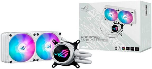 ASUS ROG Strix LC III 240 ARGB White Edition. Typ: Flüssigkeitskühlung