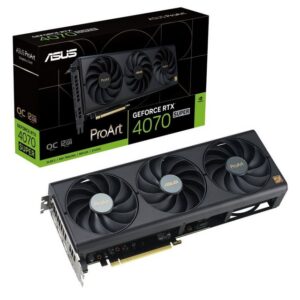 ProzessorGrafikprozessorenfamilie: NVIDIAGPU: GeForce RTX 4070 SUPERMaximale Auflösung: 7680 x 4320 PixelCUDA: JaParallele Verarbeitungstechnologie: Nicht unterstütztCUDA-Kerne: 7168Prozessor-Boost-Taktfrequenz: 2535 MHzProzessor-Boost-Taktfrequenz (OC-Modus): 2565 MHzMaximale Displays pro Videokarte: 4SpeicherSeparater Grafik-Adapterspeicher: 12 GBGrafikkartenspeichertyp: GDDR6XBreite der Speicherschnittstelle: 192 BitSpeicherbandbreite (max.): 21 GB/sSystemanforderungUnterstützt Windows-Betriebssysteme: JaAnschlüsse und SchnittstellenSchnittstelle: PCI Express 4.0Anzahl HDMI-Anschlüsse: 1Anzahl DisplayPort Anschlüsse: 3HDMI-Version: 2.1aDisplayPorts-Version: 1.4aGewicht und AbmessungenGewicht: 992 gTiefe: 50 mmHöhe: 120 mmBreite: 300 mmEnergieMin. Systemstromversogung: 750 WZusätzliche Stromanschlüsse: 1x 16-pinVerpackungsdatenVerpackungsbreite: 405 mmVerpackungstiefe: 88