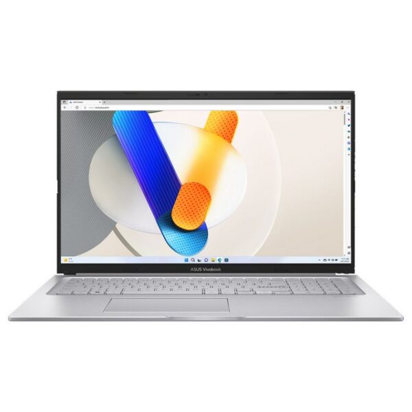 Das ASUS Vivobook 17 (X1704) in edlem Cool Silber vereint eindrucksvolles Design mit leistungsstarker Technologie