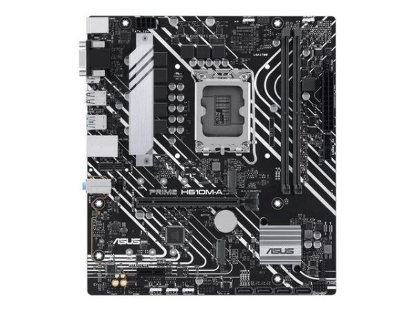 AllgemeinProdukttypMotherboard - micro ATXChipsatzIntel H610ProzessorsockelLGA1700-SockelMax. Anz. Prozessoren1Kompatible Prozessoren(unterstützt 12. und 13. Generation von Intel Core / Pentium Gold / Celeron)Unterstützter RAMMax. Größe96 GBTechnologieDDR5Bustakt4800 MHz