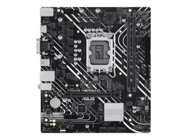 AllgemeinProdukttypMotherboard - micro ATXChipsatzIntel H610ProzessorsockelLGA1700-SockelMax. Anz. Prozessoren1Kompatible Prozessoren(unterstützt 12. Generation von Intel Core / Pentium Gold / Celeron)Unterstützter RAMMax. Größe96 GBTechnologieDDR5Bustakt4800 MHz