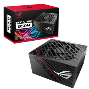 ASUS ROG Strix 850WDas ROG Strix 850W Gold-Netzteil macht Premium-Kühlleistung im Mainstream verfügbar. ROG-Kühlkörper decken die wichtigsten Komponenten ab