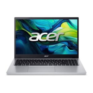 Das Acer Aspire Go 15 (AG15-31P-36PD) Notebook in edlem pure silver besticht mit einem leistungsstarken Intel Core i3 Prozessor