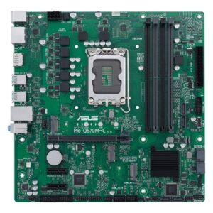 AllgemeinProdukttypMotherboard - micro ATXChipsatzIntel Q670ProzessorsockelLGA1700-SockelMax. Anz. Prozessoren1Kompatible Prozessoren(unterstützt 12. und 13. Generation von Intel Core / Pentium Gold / Celeron)Unterstützter RAMMax. Größe192 GBTechnologieDDR5Bustakt4800 MHz