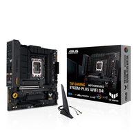 TUF GAMING B760M-PLUS D4nDas TUF GAMING B760M-PLUS D4 vereint alle wesentlichen Elemente der neuesten Intel® Prozessoren mit spieletauglichen Funktionen und bewährter Haltbarkeit. Mit Komponenten in Militärqualität