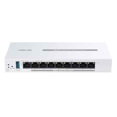 9-Port Gigabit VPN Router / 1x Gbit WAN Port / 2x Gbit LAN/WAN Port / 6x Gbit LAN Port / 8x PoE+ (Port 2-9) / 1x USB 3.0 Schnittstelle