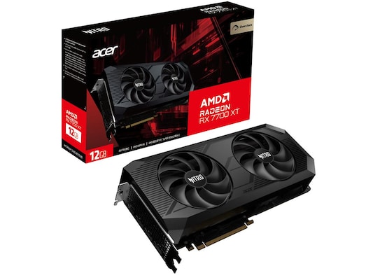 Chipsatz: AMD Radeon RX 7700XT / Speicher; 12 GB GDDR6 / Chiptakt: 2226 MHz / Boost: 2584 MHz / Stromanschluss: / Leistungsaufnahme: Watt