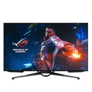 105.4 cm (41.5") | OLED-Panel / NVIDIA G-Sync | 138 Hz Bildwiederholrate / Kontrast 135.000:1 | Helligkeit 450 cd/m² / 4K-UHD Auflösung 3.840 x 2.160 | Reaktionszeit 0.1 ms / Lautsprecher | DisplayPort