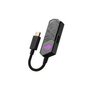 • Kompakte externe USB-Soundkarte mit virtuellem 7.1-Surround-Sound • Die MQA-Rendering-Technologie liefert ein Audio-Erlebnis in Studioqualität • ASUS-AI-Noise-Cancelling-Technologie • ASUS Aura Sync für synchronisierte Beleuchtungseffekte über alle Aura-fähigen Produkte hinweg • Gehäuse aus 100% Aluminium mit markanten ROG-Markierungen für einen hochwertigen Look.