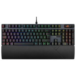 • ROG RX optische Switches: Vorgeölte RX Red-Switches • IP57-zertifiziert • PBT / UV-beschichtete ABS-Tastenkappen • Einzigartige Leertaste im ROG-Design • DE-Layout (Qwertz) ASUS Winter Deals Cashback