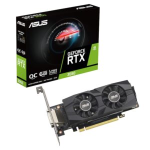 • NVIDIA GeForce RTX 3050 • 6 GB GDDR6-RAM (96 bit Speicherinterface) • Core/Memorytakt: 1042 (Boost: 1507) MHz • 1x HDMI