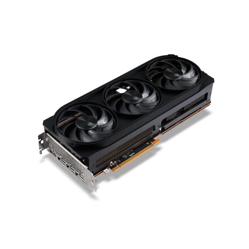 • AMD Radeon 7800 XT • 16 GB GDDR6-RAM ( Speicherinterface) • Core/Memorytakt: 2255 (Boost: 2565) MHz • 1x HDMI