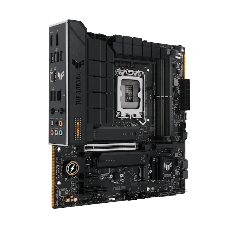 • mATX Mainboard mit Sockel Intel 1700 für Intel Core 13. Generation-CPU • Intel B760-Chipsatz