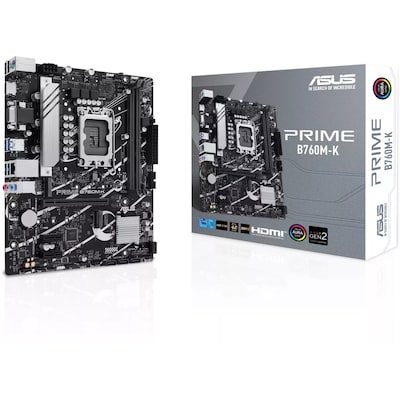 • mATX Mainboard mit Sockel Intel 1700 für Intel Core 13. Generation-CPU • Intel B760-Chipsatz