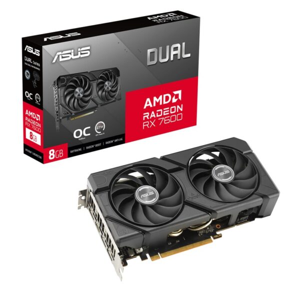 • AMD Radeon 7600 • 16 GB GDDR6-RAM ( Speicherinterface) • Core/Memorytakt: 2280 (Boost: 2695) MHz • 1x HDMI