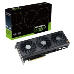 Chipsatz: NVIDIA GeForce RTX 4060 Ti / Speicher; 16 GB GDDR6 / Chiptakt: 2310 MHz / Boost: 2685 MHz / Stromanschluss: 1x 8-Pin / Leistungsaufnahme: Watt