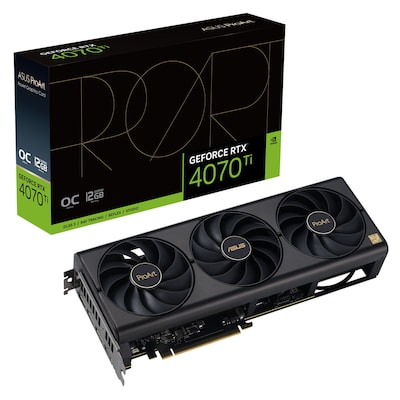 Chipsatz: NVIDIA GeForce RTX 4070 Ti / Speicher; 12 GB GDDR6X / Chiptakt: 2310 MHz / Boost: 2640 MHz / Stromanschluss: 1x 16-Pin (12VHPWR) / Leistungsaufnahme: 285 Watt