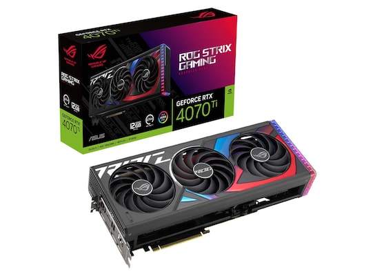 Chipsatz: NVIDIA GeForce RTX 4070 Ti / Speicher; 12 GB GDDR6X / Chiptakt: 2310 MHz / Boost: 2640 MHz / Stromanschluss: 1x 16-Pin (12VHPWR) / Leistungsaufnahme: 285 Watt