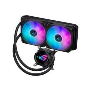 All-in-One Flüssig CPU Wasserkühler / 360° drehbarer Wasserblock / Asetek-Kühlplatte und die Pumpe der 7. Generation / Premium ROG ARGB Lüfter / Verstärkte