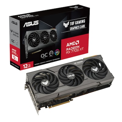 Chipsatz: AMD Radeon RX 7700XT / Speicher; 12 GB GDDR6 / Chiptakt: 2276 MHz / Boost: 2599 MHz / Stromanschluss: 2x 8-Pin / Leistungsaufnahme: 245 Watt