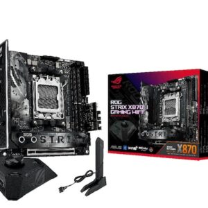 Chipsatz: AMD X870 / Prozessorsockel: Sockel AM5 / Speicherunterstützung: 2x DDR5 / Formfaktor: Mini-ITX