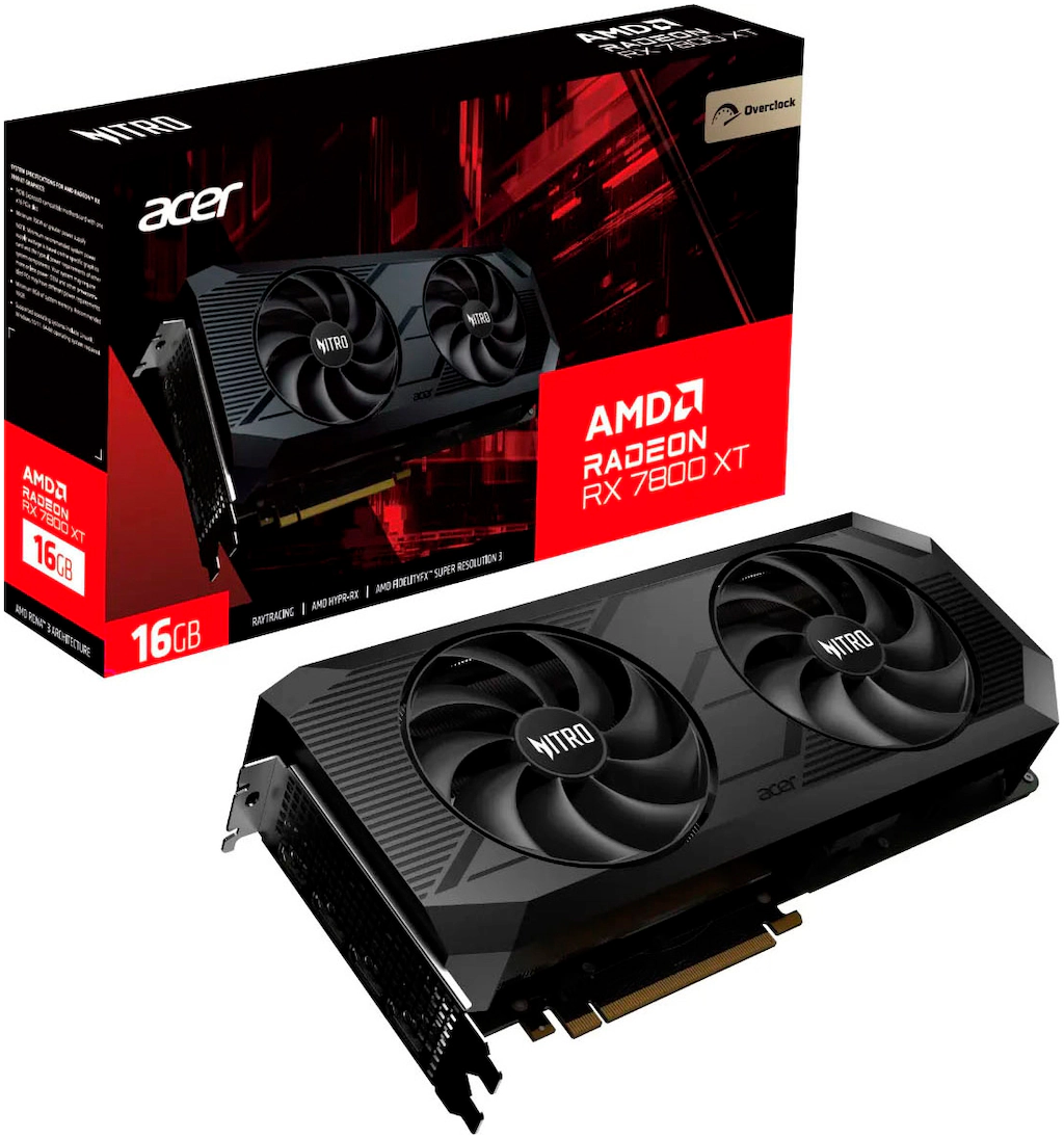 Die GPU der Acer Radeon RX 7800 XT NITRO+ GAMING OC 16G basiert auf der RDNA 3-Architektur und wurde für 4K und 1440p-Leistung